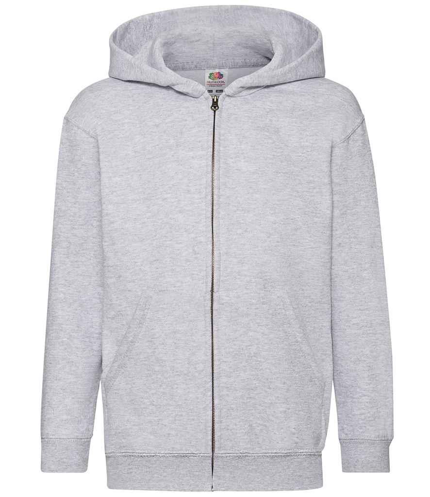 Fruit of the Loom Kinder Full Zip Hoodie Jacke uni Jungen Mädchen Kapuzenpullover - Bild 15 von 18