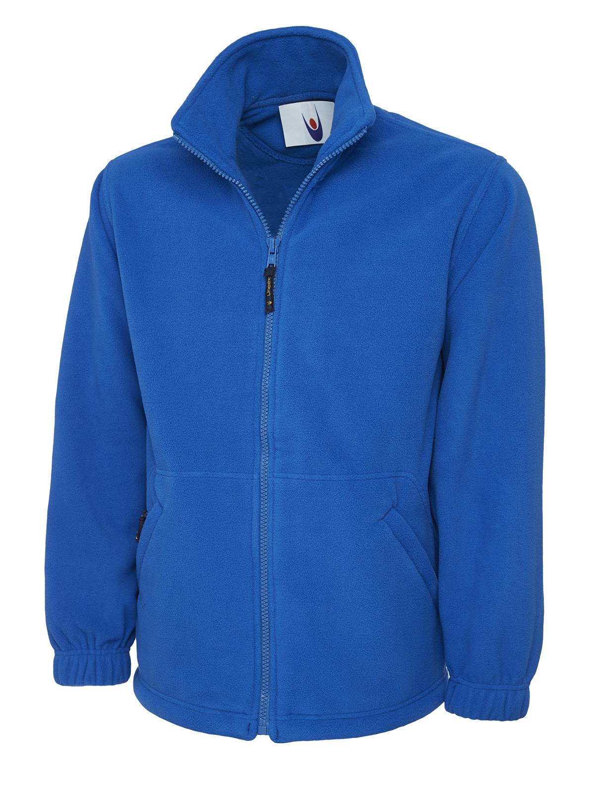 UNEEK Classic Micro Fleece Jacket Mens Full Zip Casual Work Wear Warm Top UC604 - Picture 9 of 13