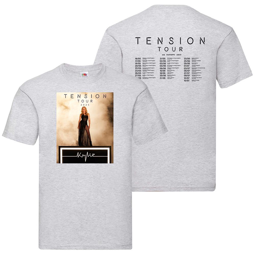 T-Shirt Tension Tour Kylie Musik Konzert Unisex Festival UK Europa 2025 Termine - Bild 18 von 29