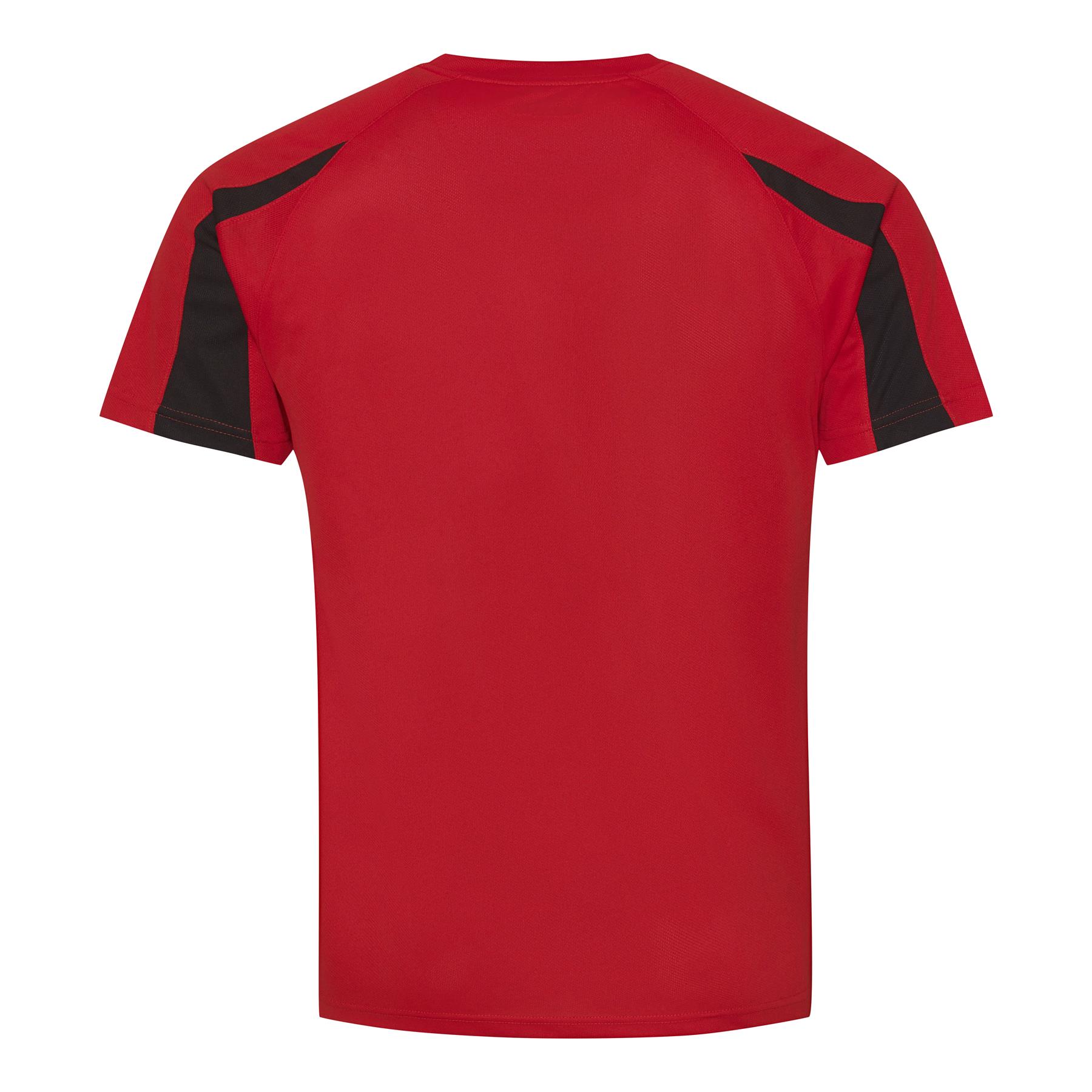 Mens Quick Dry Contrast Cool T-Shirt Polyester Sports Running Gym Top Tee AWDis - Picture 32 of 34