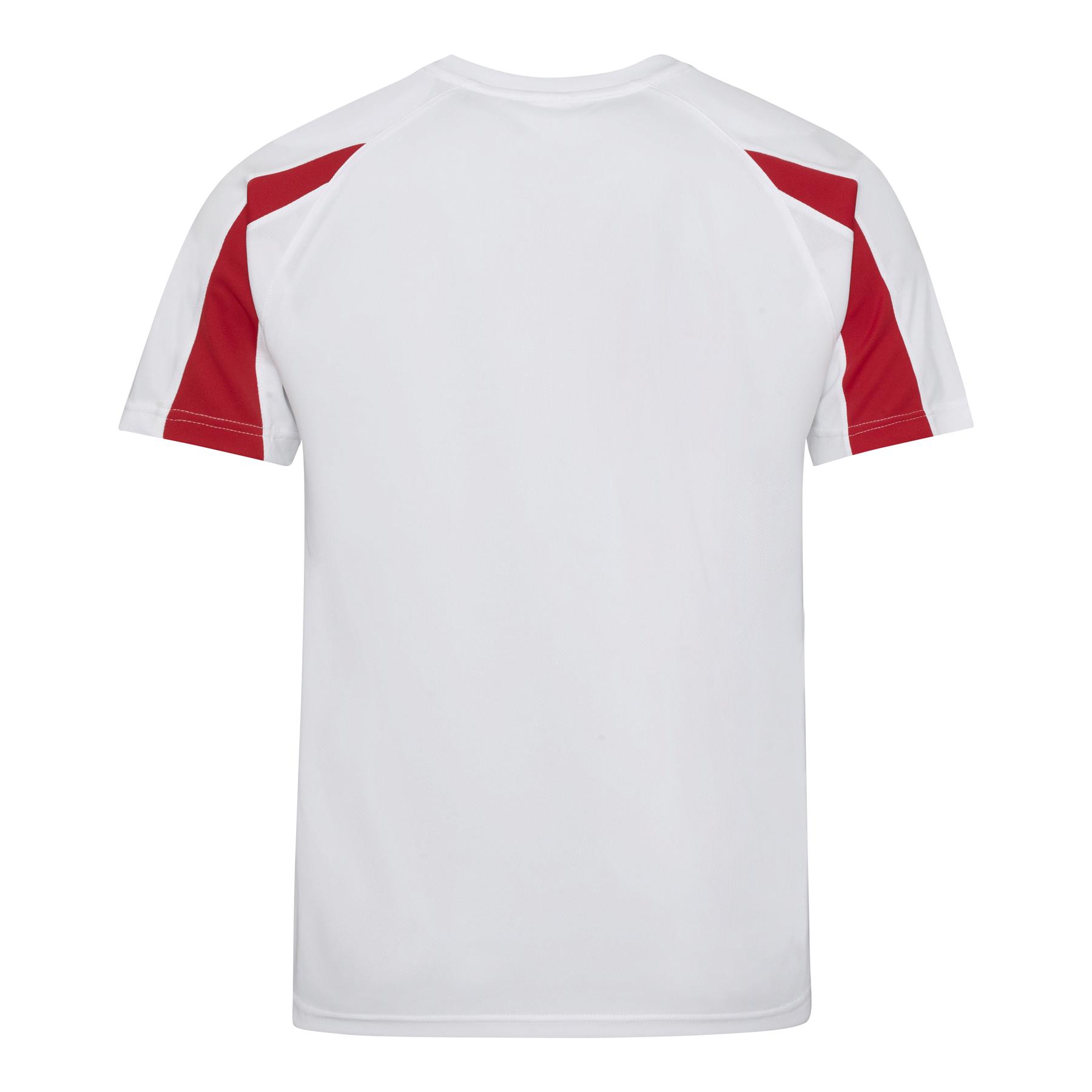 Mens Quick Dry Contrast Cool T-Shirt Polyester Sports Running Gym Top Tee AWDis - Picture 14 of 34