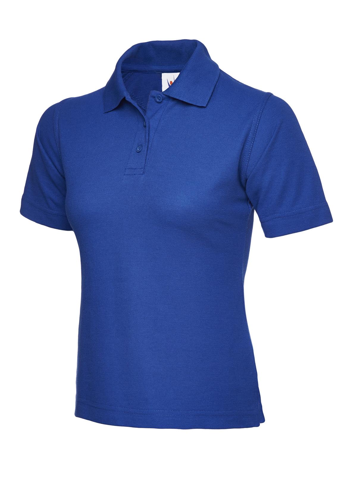 UNEEK Women's Classic Polo Shirt UC106 Plain Short Sleeve Casual Work Tee Top - Picture 12 of 23