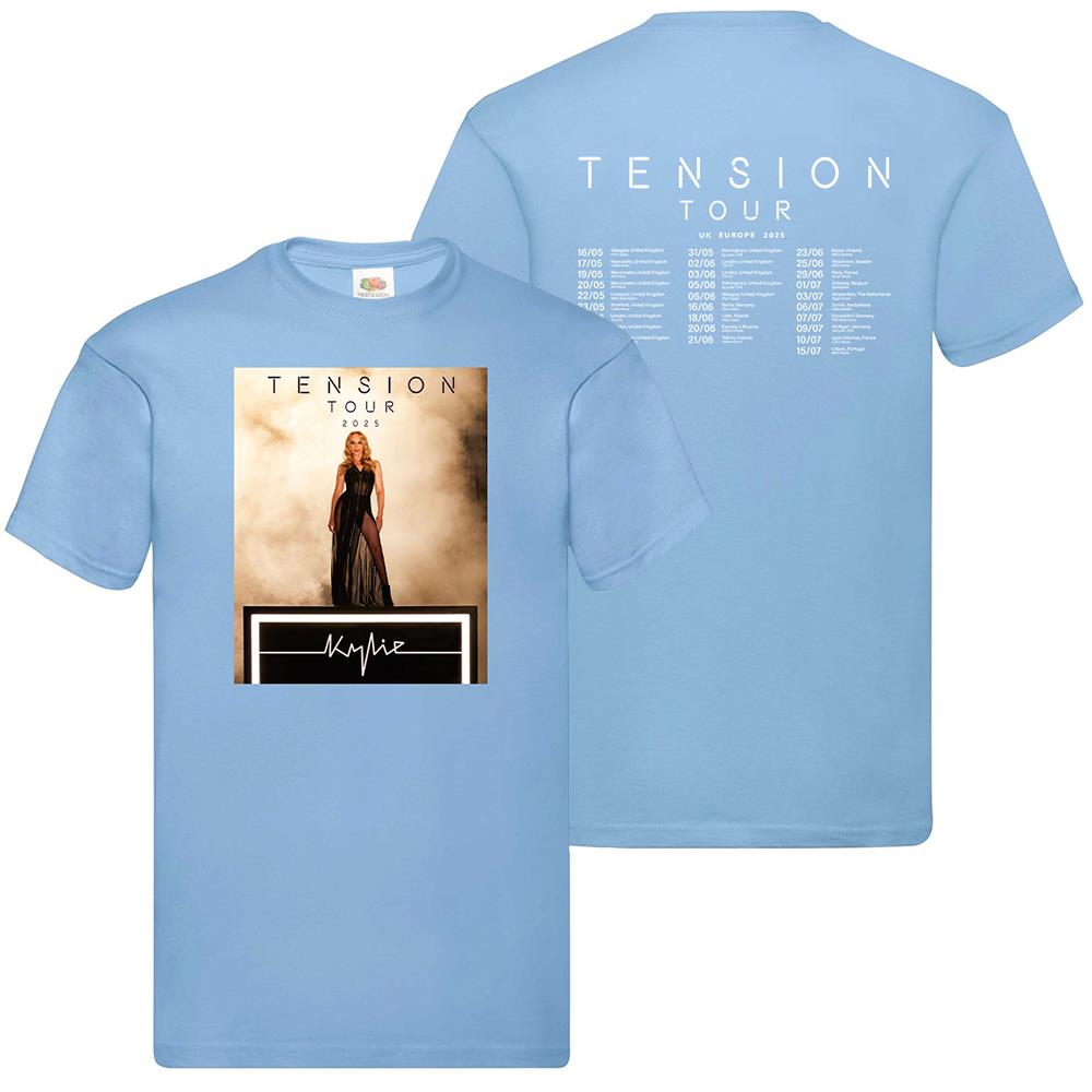T-Shirt Tension Tour Kylie Musik Konzert Unisex Festival UK Europa 2025 Termine - Bild 24 von 29