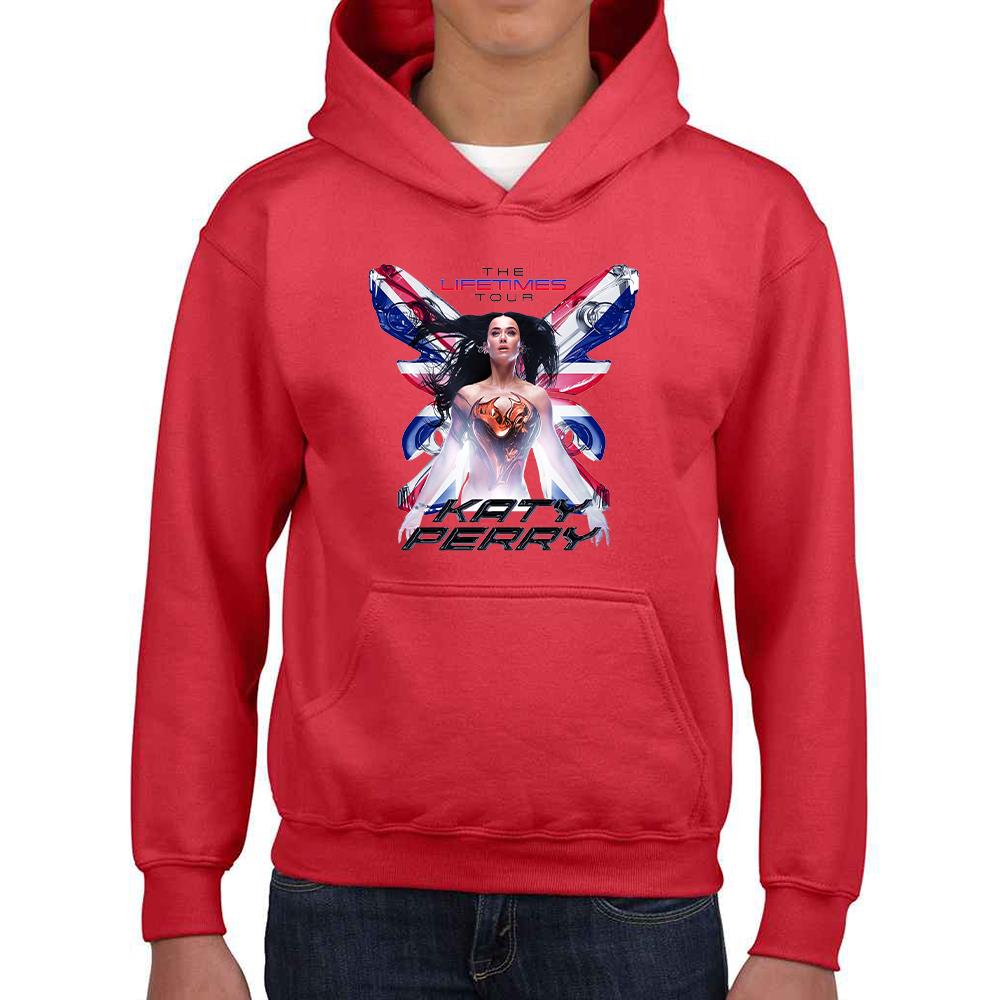 Kids Katy Perry Printed Hoodie Lifetimes Tour Girls Boys Hooded Sweatshirt UK - Picture 11 of 18