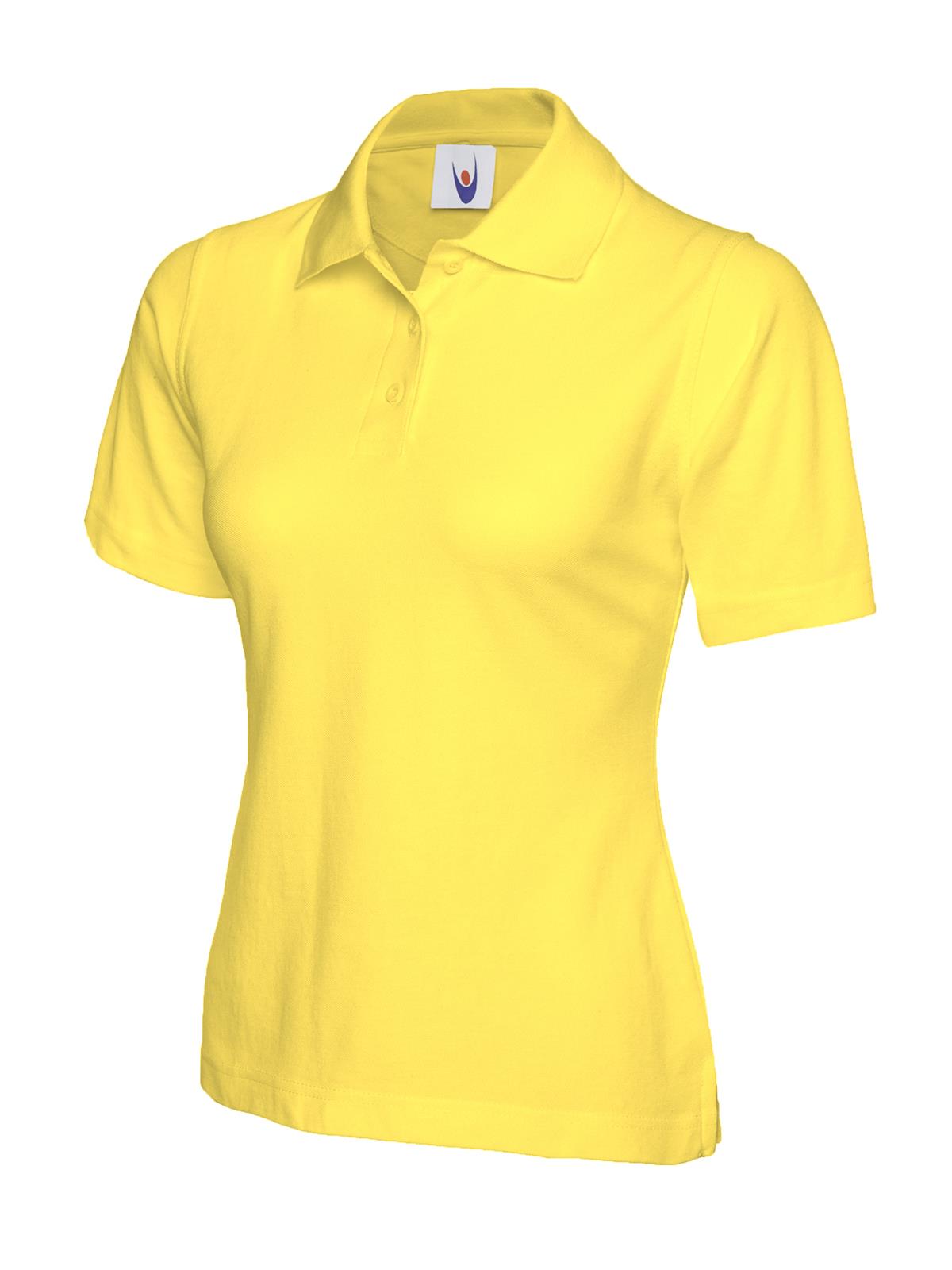 UNEEK Women's Classic Polo Shirt UC106 Plain Short Sleeve Casual Work Tee Top - Picture 17 of 23
