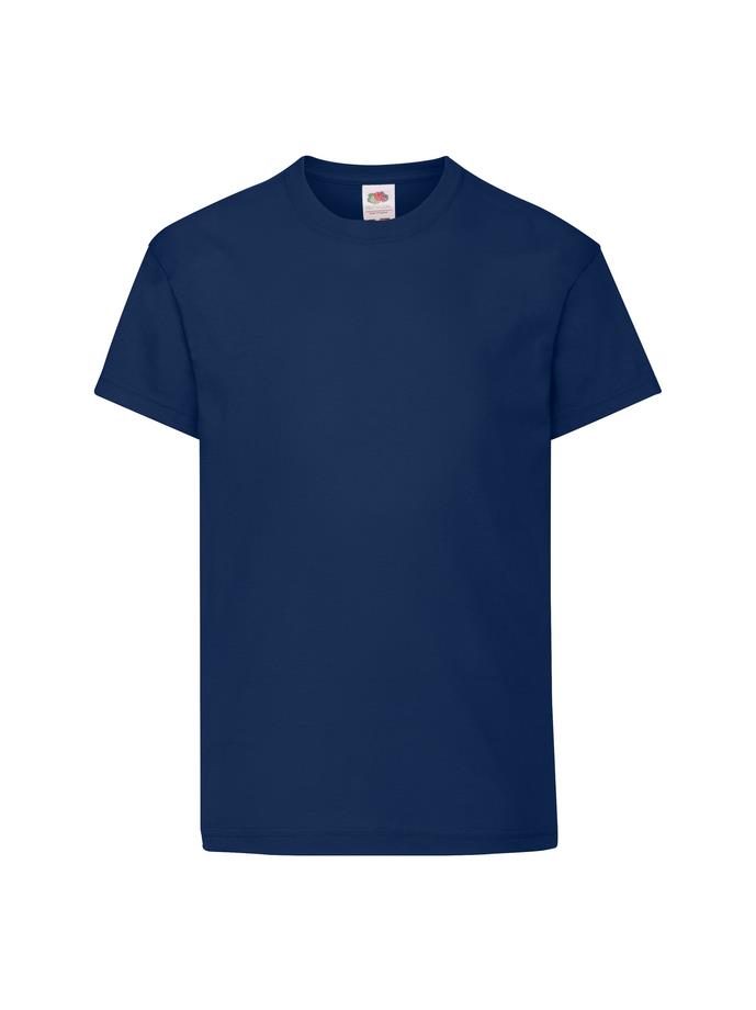 5 PACK Fruit of the Loom Kids T Shirts Plain Boys Girls School PE Cotton Tee Lot - Picture 18 of 27