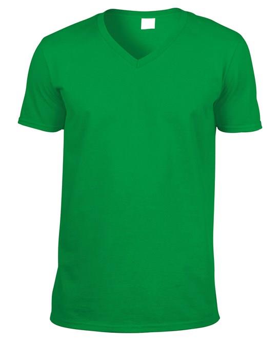 5 Pack Gildan V-Neck T-Shirt Short Sleeve Mens Plain Cotton Softstyle Tee Top - Picture 10 of 10