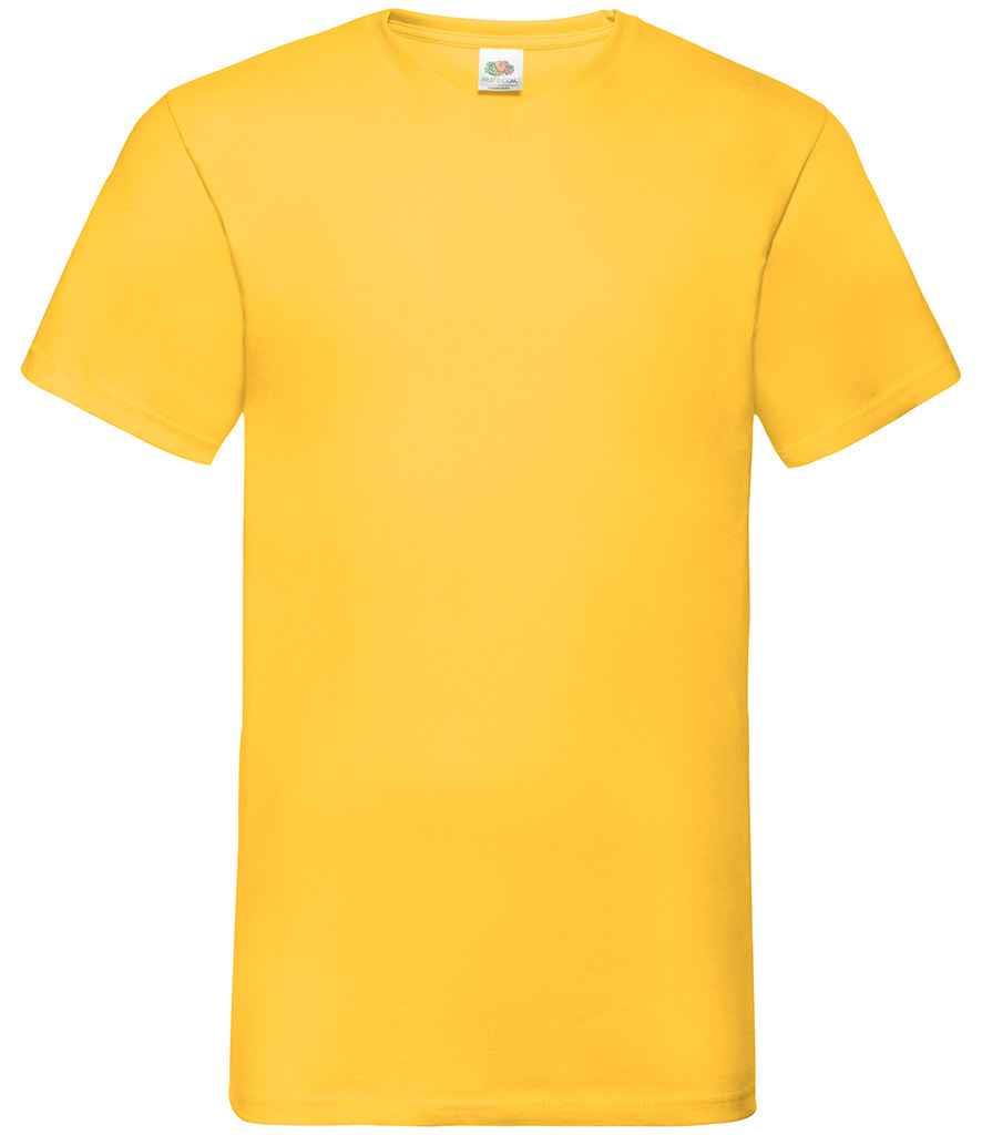 5 PACK Fruit of the Loom Mens V Neck T-Shirt Plain Casual Work Cotton Tee Top - Picture 13 of 17