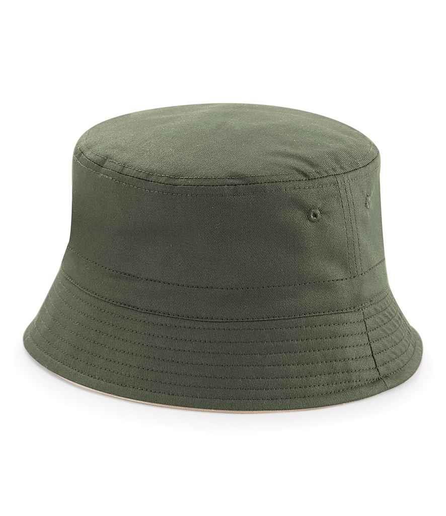 Unisex Reversible Bucket Hat Cotton Twill Cargo Fishing Festival Walking Cap - Picture 12 of 15