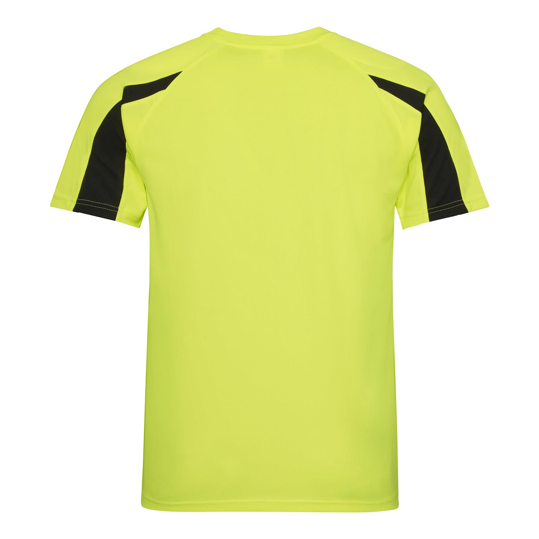 Mens Quick Dry Contrast Cool T-Shirt Polyester Sports Running Gym Top Tee AWDis - Picture 34 of 34
