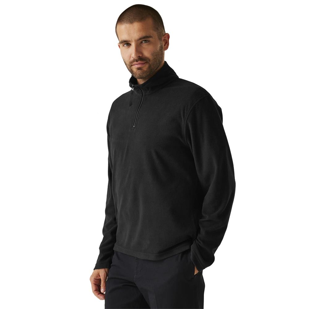 Regatta Mens Half Zip Micro Fleece Jacket Lightweight Warm Jumper Pullover Top - Picture 9 of 34
