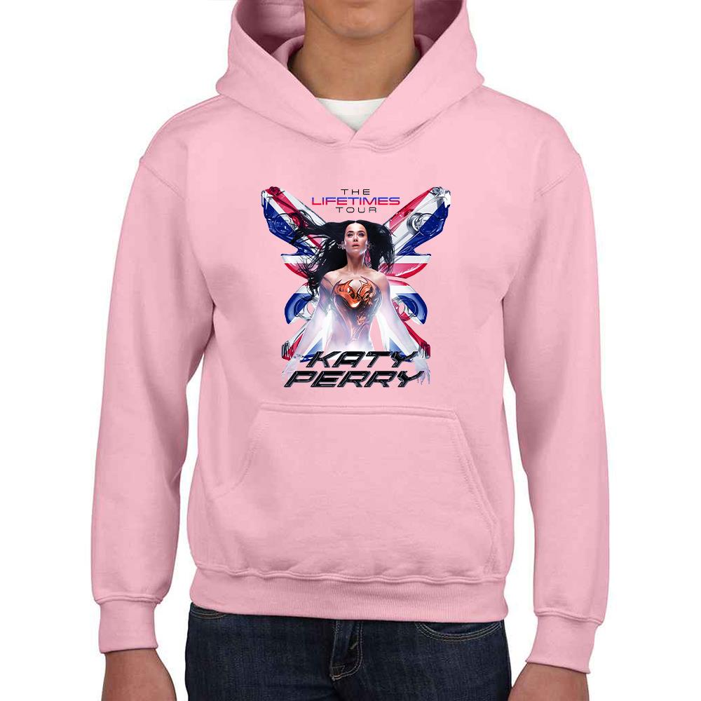 Kids Katy Perry Printed Hoodie Lifetimes Tour Girls Boys Hooded Sweatshirt UK - Picture 6 of 18