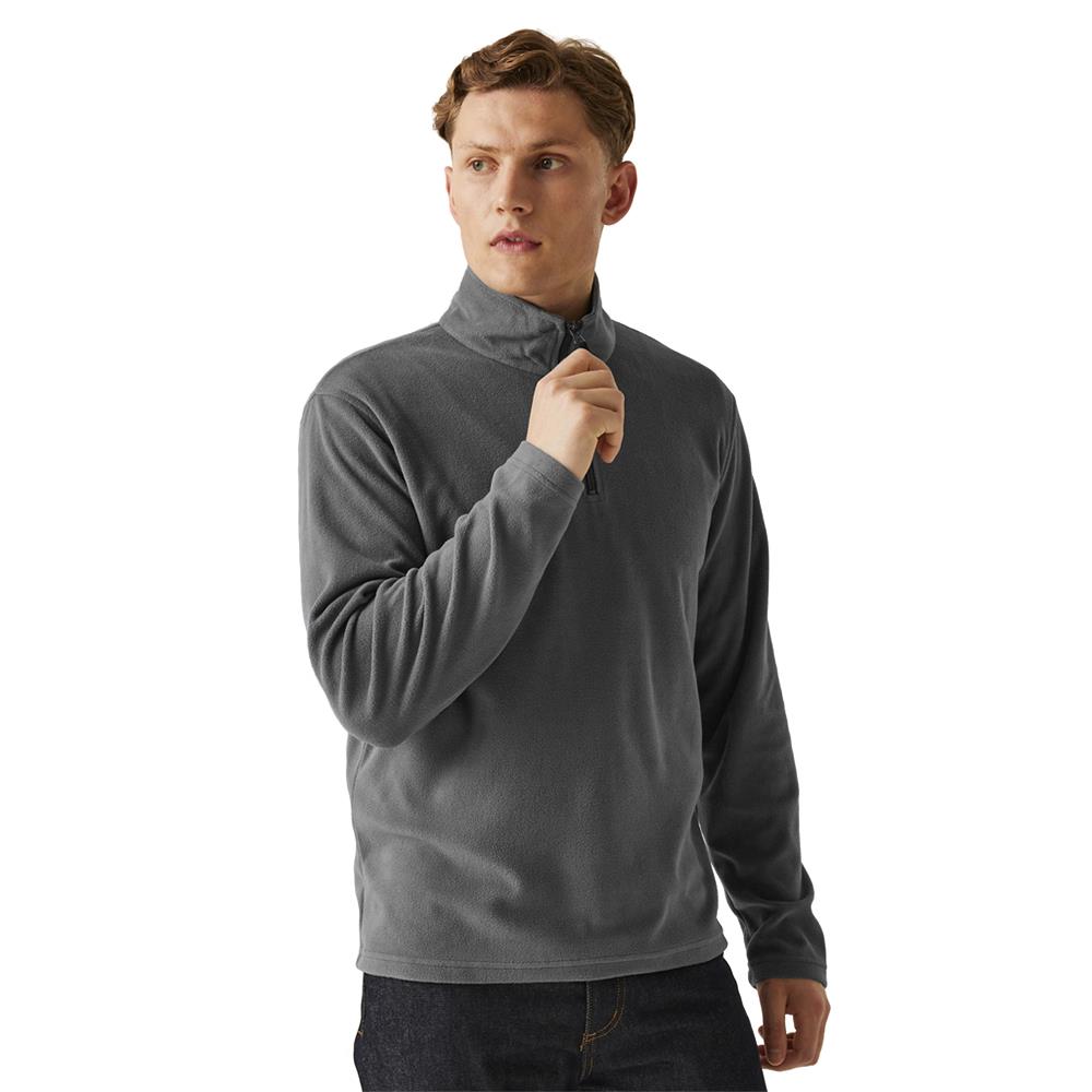 Regatta Mens Half Zip Micro Fleece Jacket Lightweight Warm Jumper Pullover Top - Picture 25 of 34