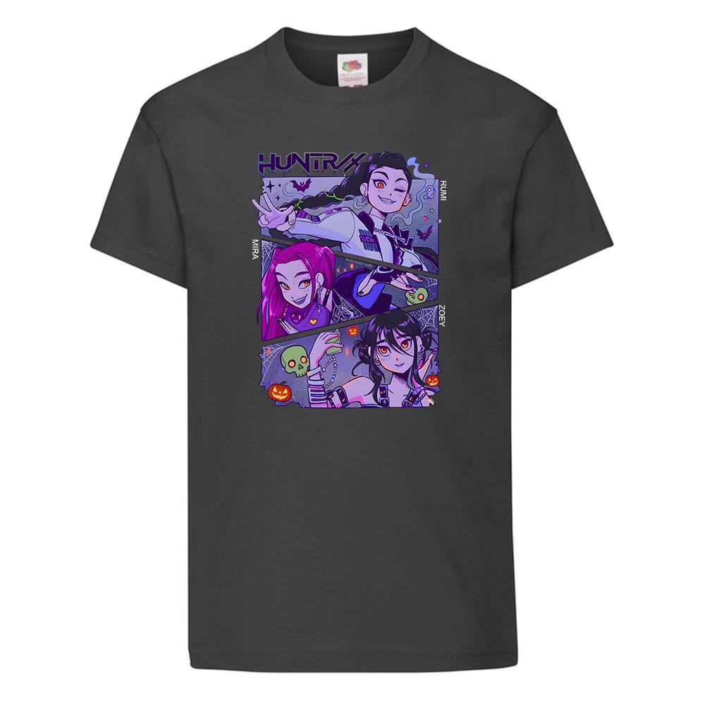 Kpop Demon Hunters Huntrix Huntr/X Printed T-Shirt Kids Anime Gift Halloween Tee - Picture 4 of 11