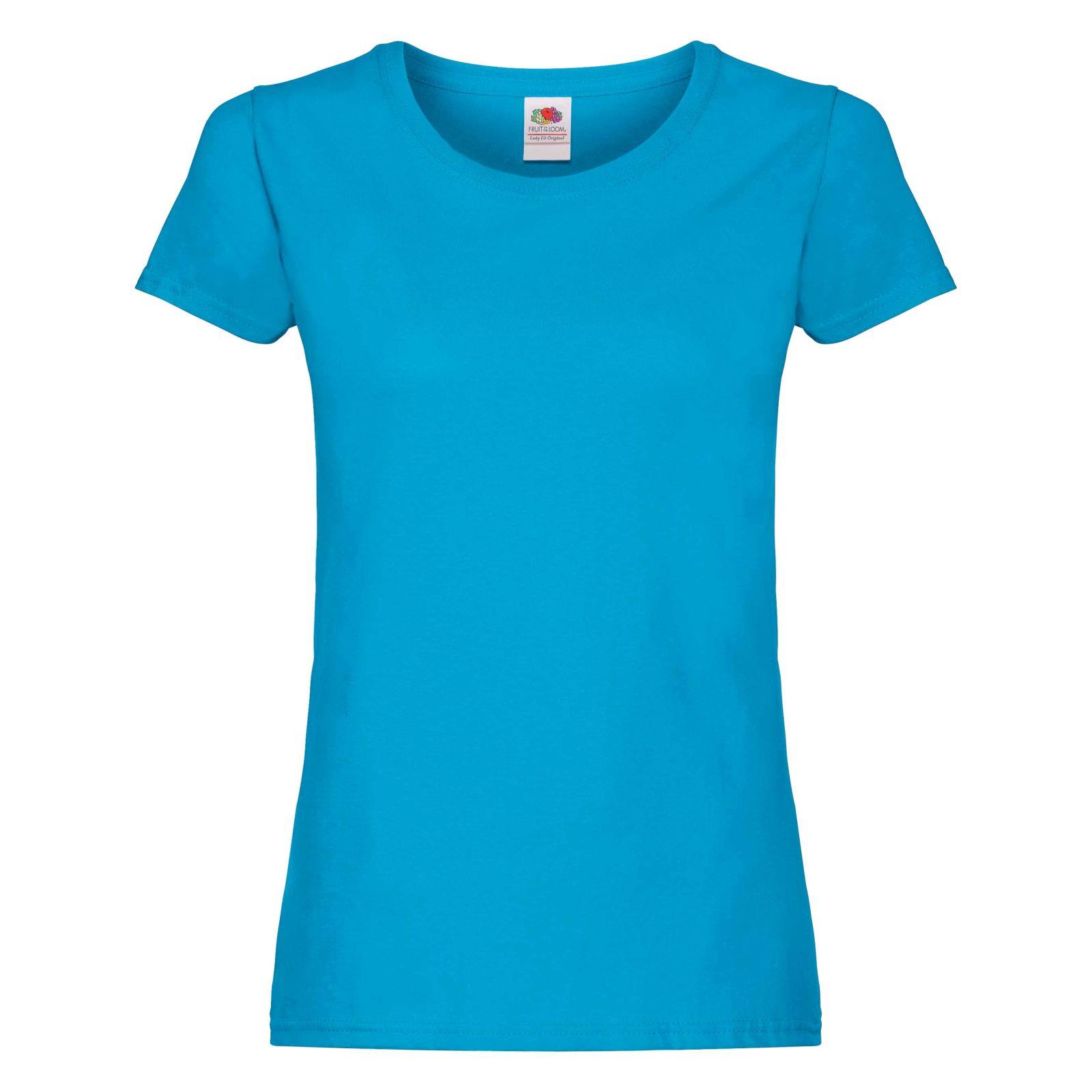 3 Pack Fruit of the Loom Ladies T Shirt Womens Blank Lady Fit Tee Blank T-Shirts - Picture 23 of 47