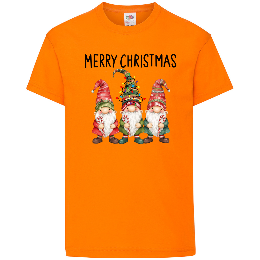 Three Gnomes Matching Family T-Shirt Merry Christmas Lights Unisex Tee Xmas Gift - Picture 9 of 11