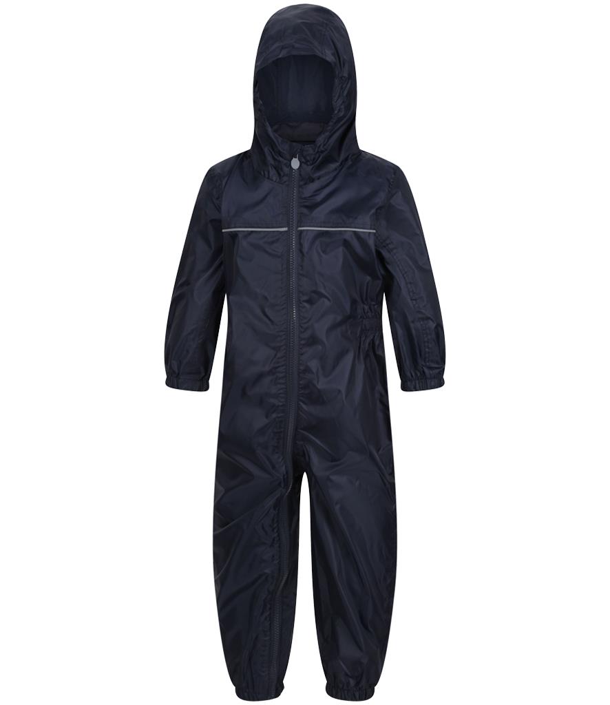 Regatta Kids Paddle Rain Suit Waterproof All-in-One Boys Girls Puddle Hooded - Picture 13 of 21