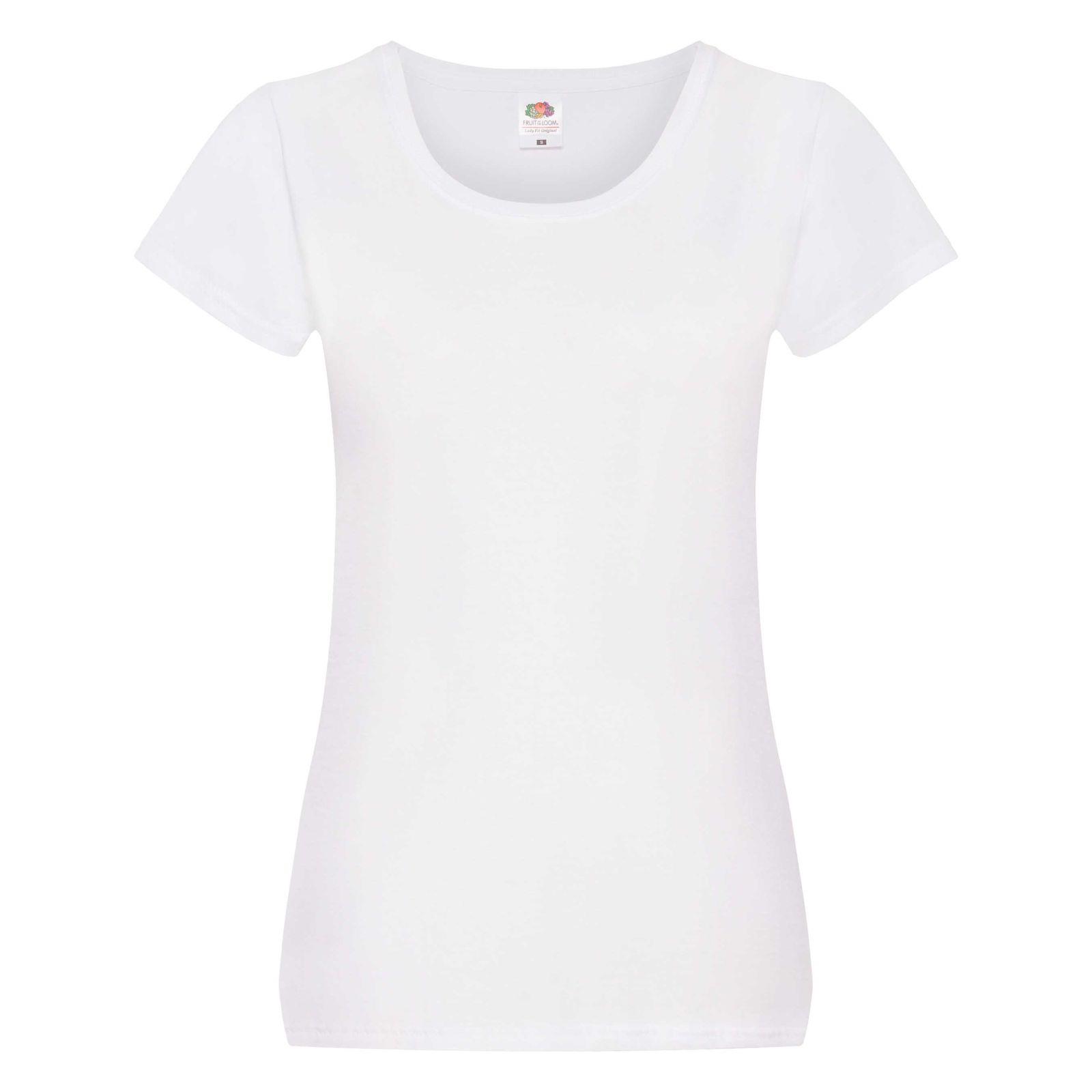 3 Pack Fruit of the Loom Ladies T Shirt Womens Blank Lady Fit Tee Blank T-Shirts - Picture 9 of 47