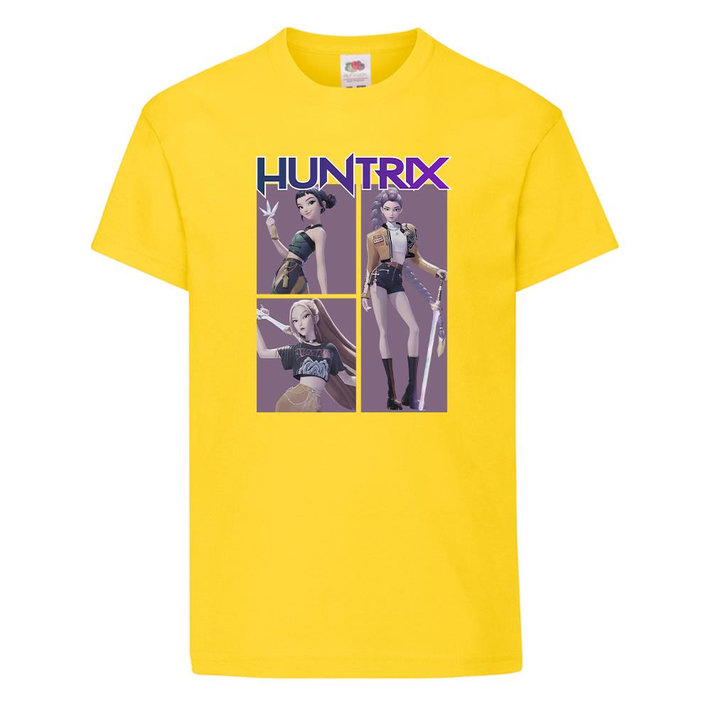 KPop Demon Hunters Huntrix Trio T-Shirt Kids Halloween Anime Gift Adult Tee UK - Picture 11 of 11