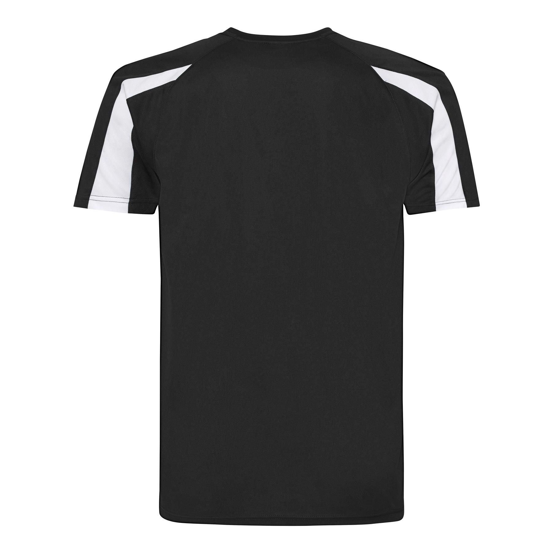 Mens Quick Dry Contrast Cool T-Shirt Polyester Sports Running Gym Top Tee AWDis - Picture 6 of 34
