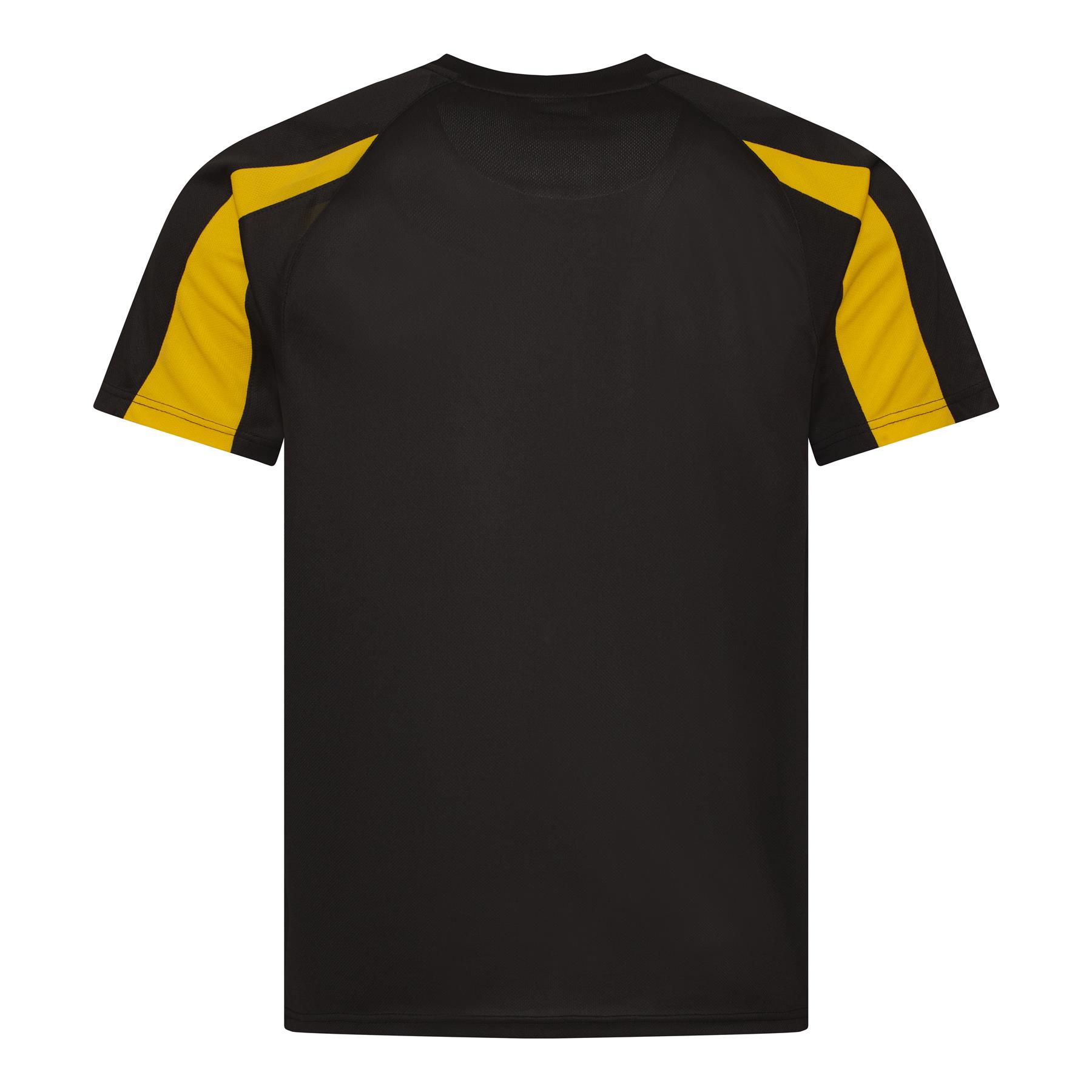 Mens Quick Dry Contrast Cool T-Shirt Polyester Sports Running Gym Top Tee AWDis - Picture 12 of 34