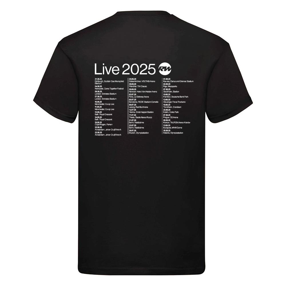 Camiseta Robbie RW Logo UK Dates Tour Live 2025 Música Fan Concierto Camiseta Regalo - Imagen 7 de 8