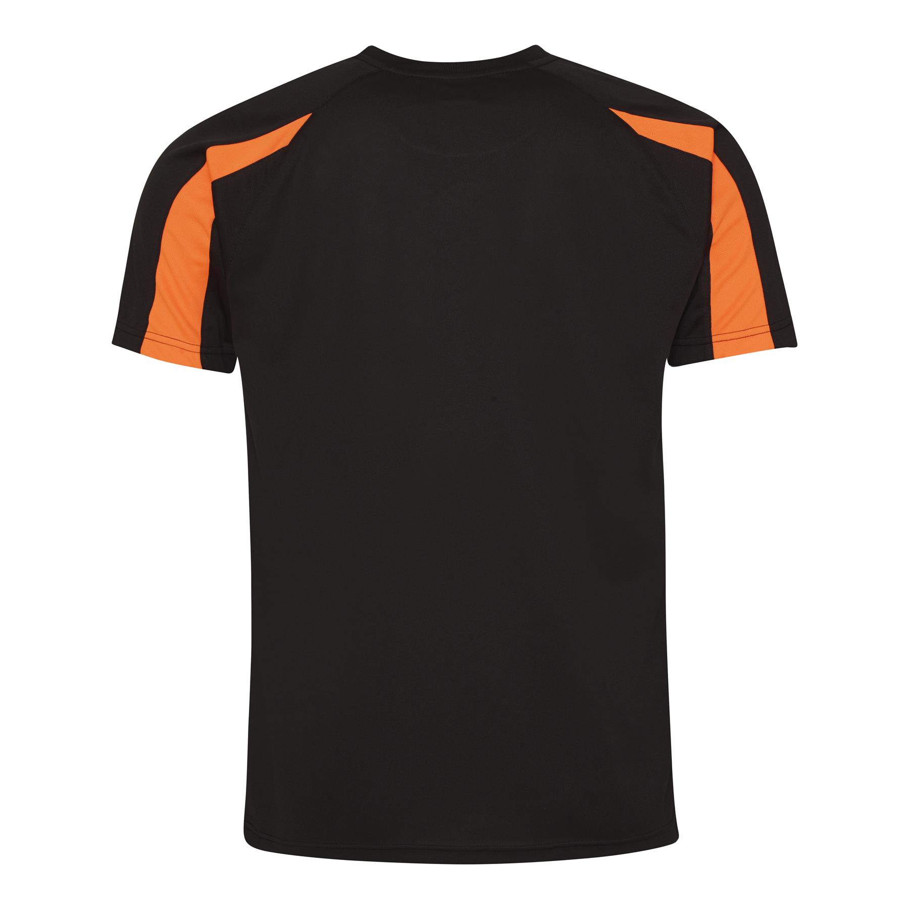 Mens Quick Dry Contrast Cool T-Shirt Polyester Sports Running Gym Top Tee AWDis - Picture 8 of 34