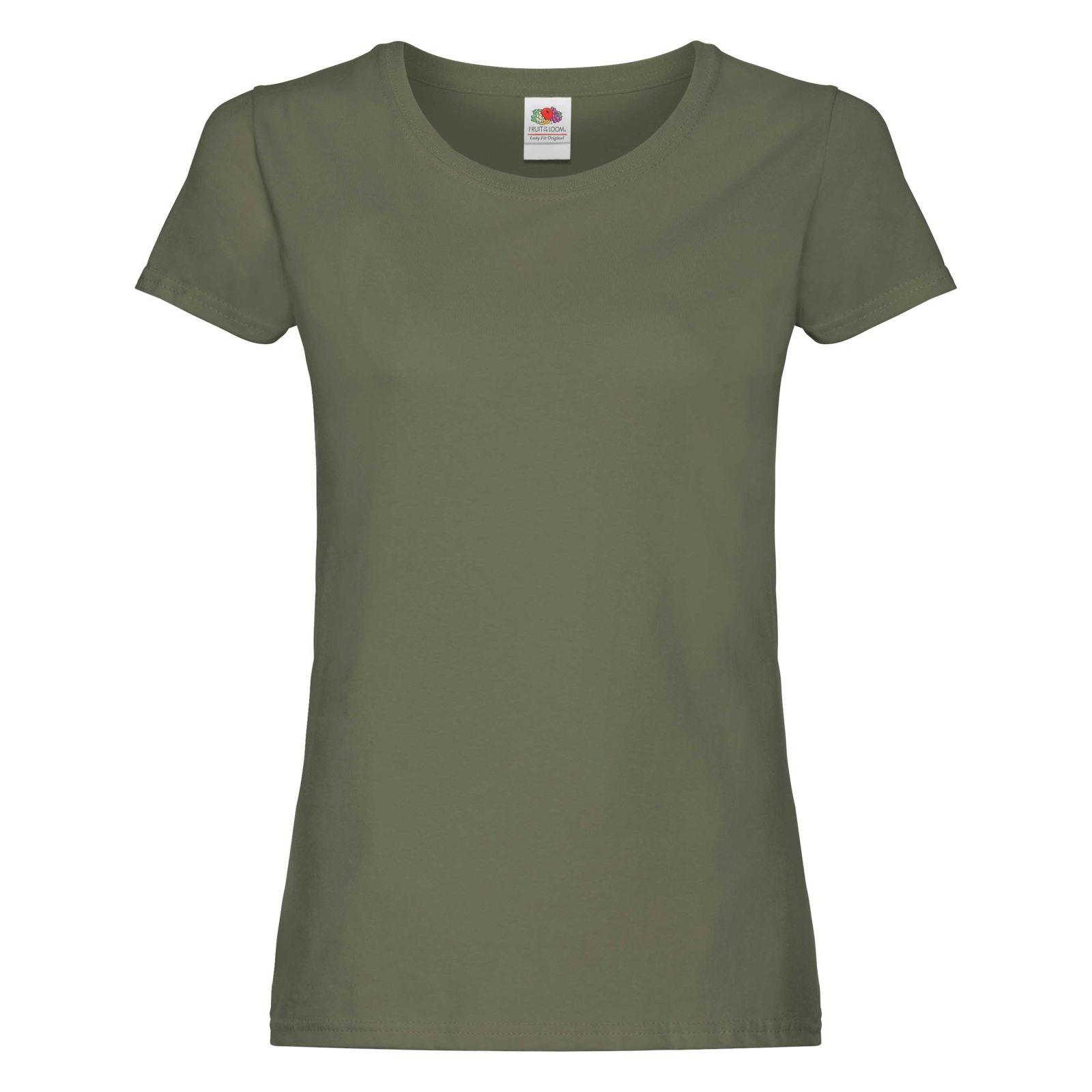 5 Pack Fruit of the Loom Ladies T Shirt Womens Blank Lady Fit Tee Blank T-Shirts - Picture 20 of 28