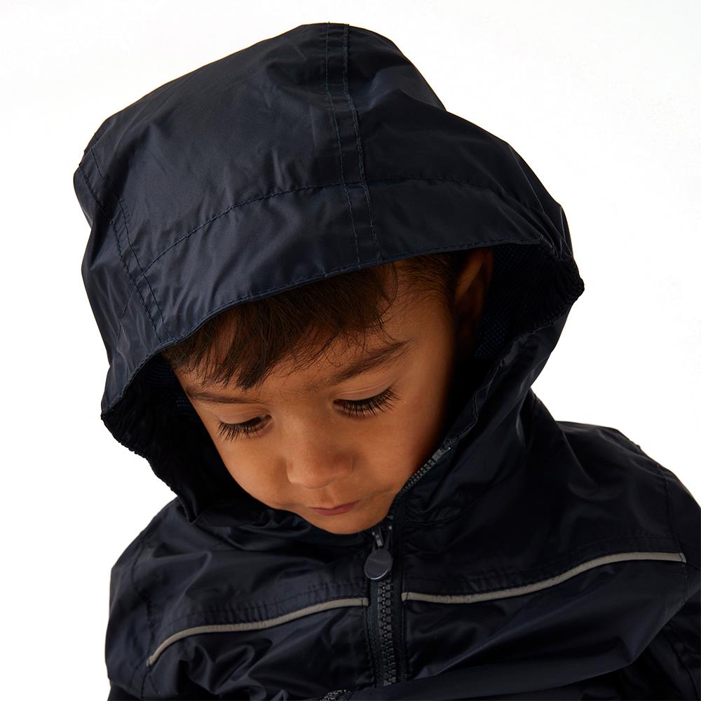 Regatta Kids Paddle Rain Suit Waterproof All-in-One Boys Girls Puddle Hooded - Picture 17 of 21