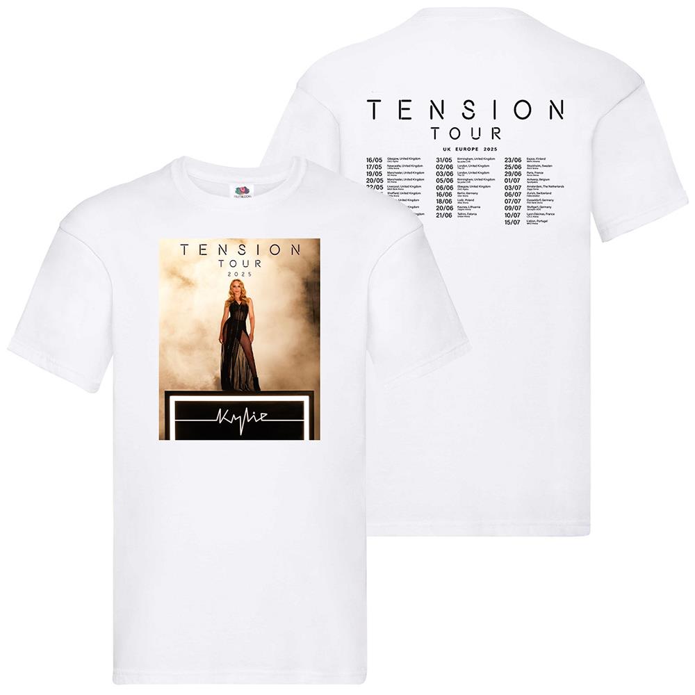 T-Shirt Tension Tour Kylie Musik Konzert Unisex Festival UK Europa 2025 Termine - Bild 7 von 29