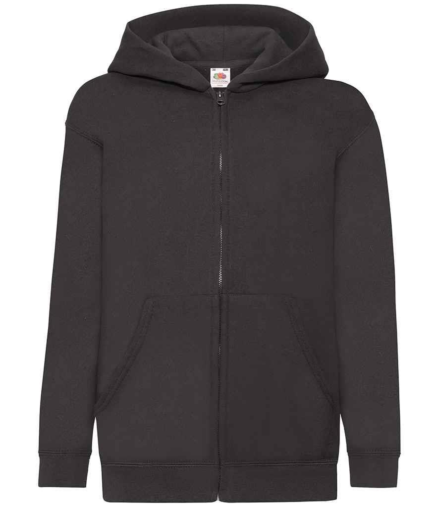 Fruit of the Loom Kinder Full Zip Hoodie Jacke uni Jungen Mädchen Kapuzenpullover - Bild 9 von 18