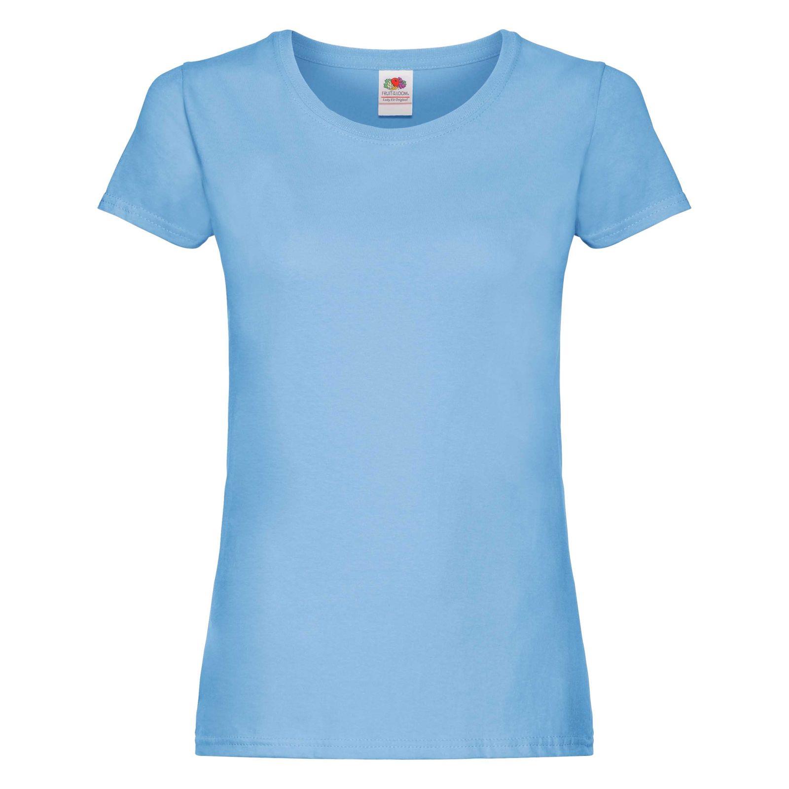 3 Pack Fruit of the Loom Ladies T Shirt Womens Blank Lady Fit Tee Blank T-Shirts - Picture 30 of 47