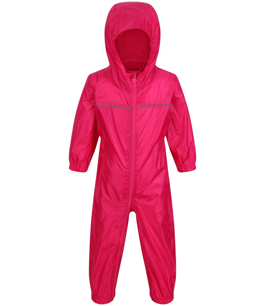 Regatta Kids Paddle Rain Suit Waterproof All-in-One Boys Girls Puddle Hooded - Picture 19 of 21