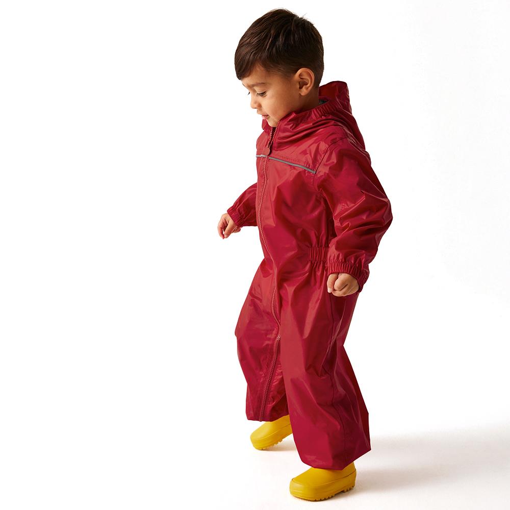 Regatta Kids Paddle Rain Suit Waterproof All-in-One Boys Girls Puddle Hooded - Picture 9 of 21