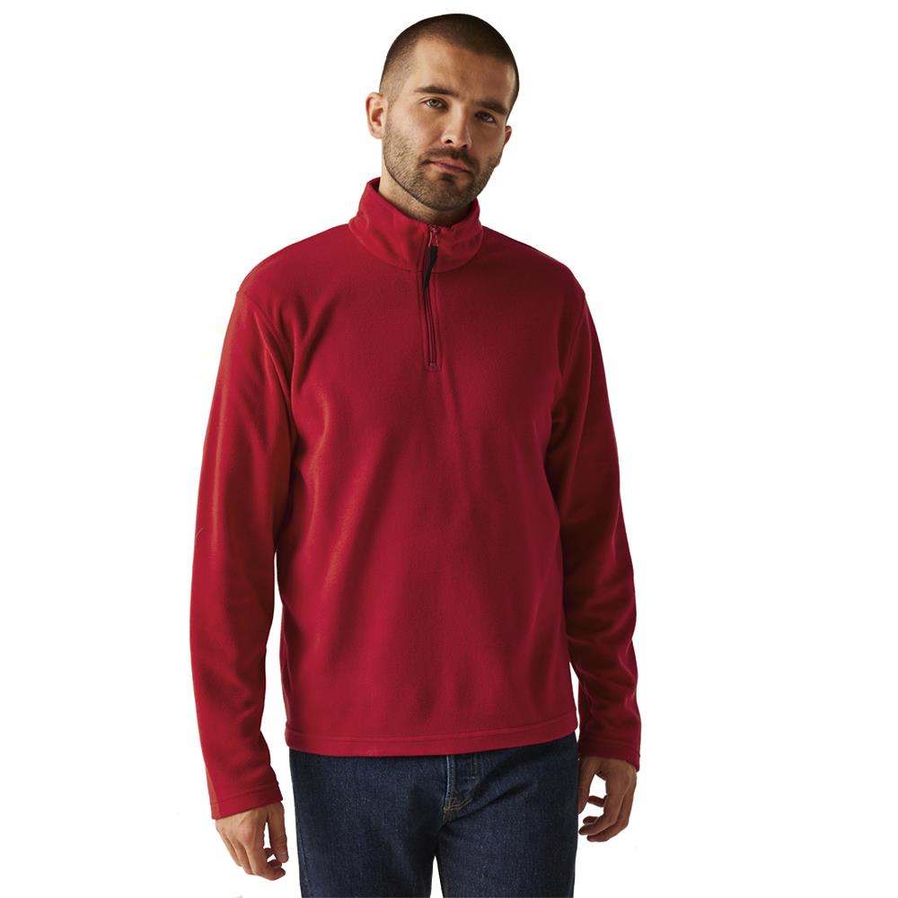 Regatta Mens Half Zip Micro Fleece Jacket Lightweight Warm Jumper Pullover Top - Picture 17 of 34