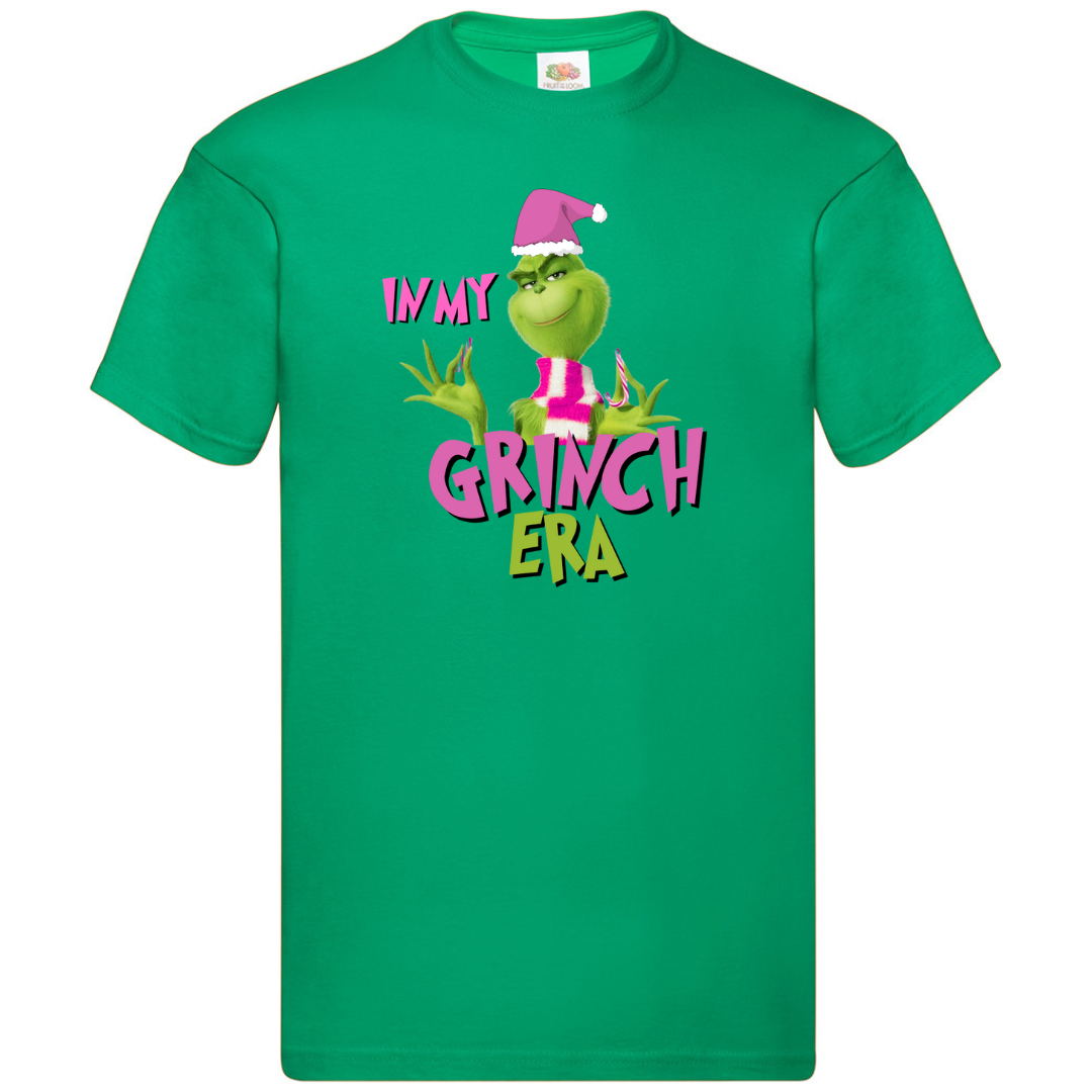 In My Grinch Era Christmas T-Shirt Funny Santa Xmas Holiday Tee Unisex Top - Picture 2 of 7