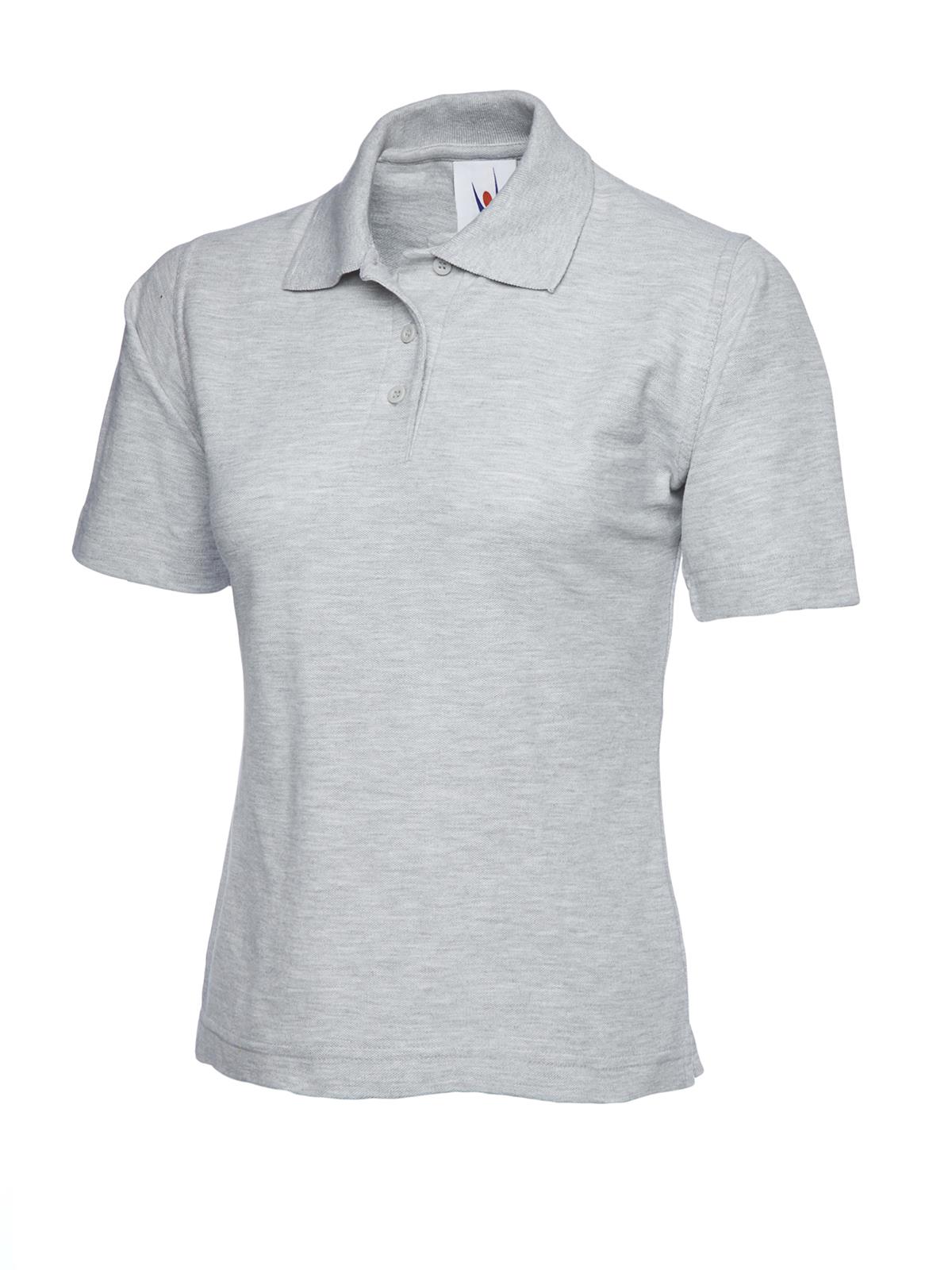 UNEEK Women's Classic Polo Shirt UC106 Plain Short Sleeve Casual Work Tee Top - Picture 22 of 23