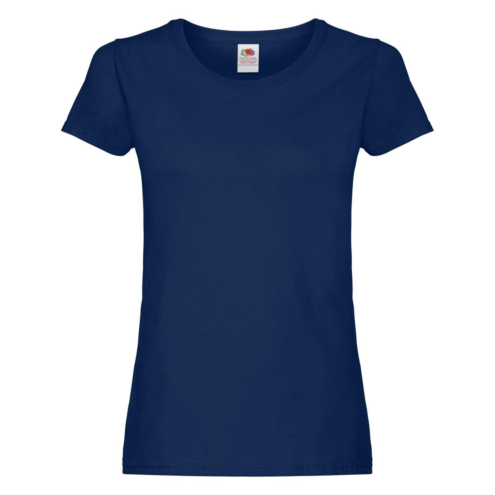5 Pack Fruit of the Loom Ladies T Shirt Womens Blank Lady Fit Tee Blank T-Shirts - Picture 10 of 28