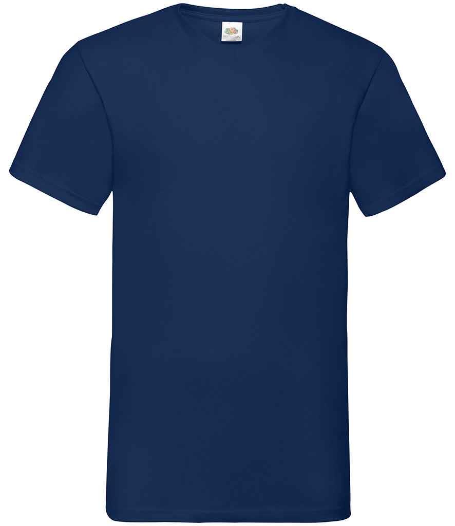 5 PACK Fruit of the Loom Mens V Neck T-Shirt Plain Casual Work Cotton Tee Top - Picture 15 of 17