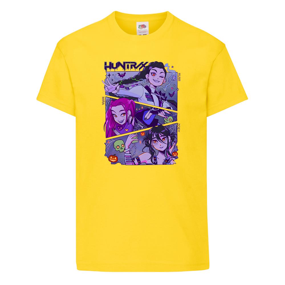 Kpop Demon Hunters Huntrix Huntr/X Printed T-Shirt Kids Anime Gift Halloween Tee - Picture 11 of 11
