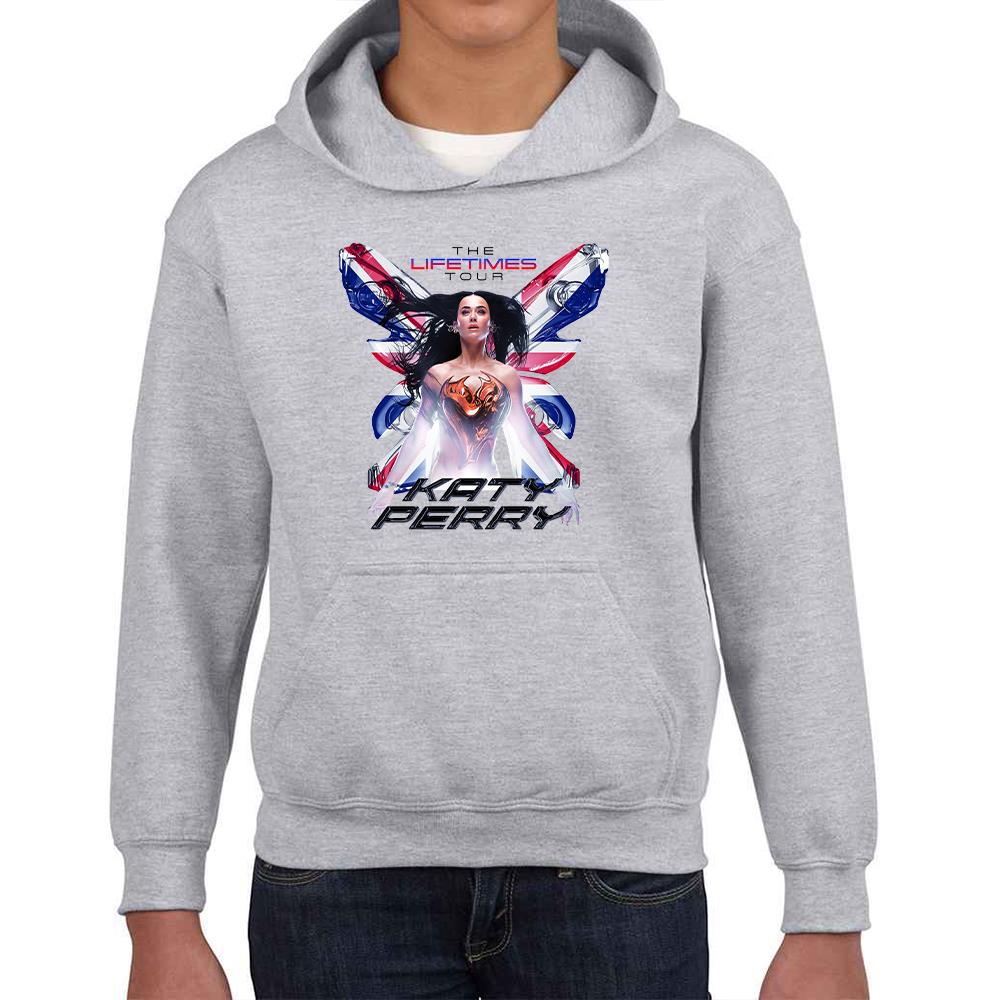 Kids Katy Perry Printed Hoodie Lifetimes Tour Girls Boys Hooded Sweatshirt UK - Picture 13 of 18