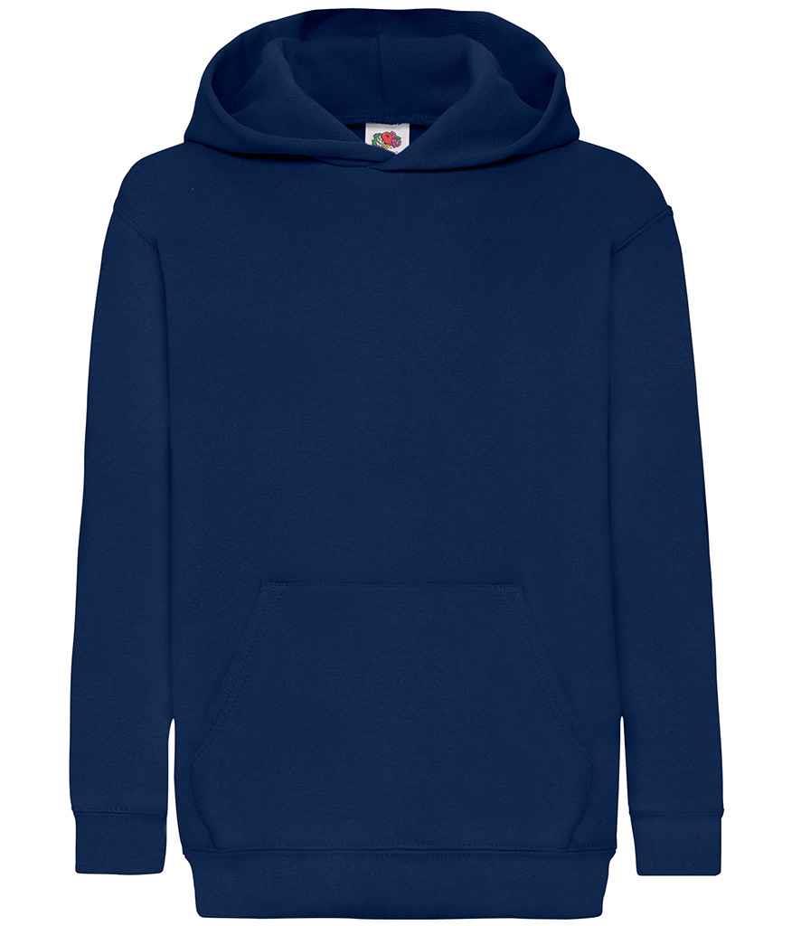 Fruit of the Loom Classic Kids Hoodie Hooded Boys Girls School Sweatshirt Top - Picture 17 of 38