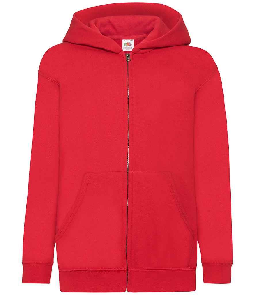 Fruit of the Loom Kinder Full Zip Hoodie Jacke uni Jungen Mädchen Kapuzenpullover - Bild 13 von 18