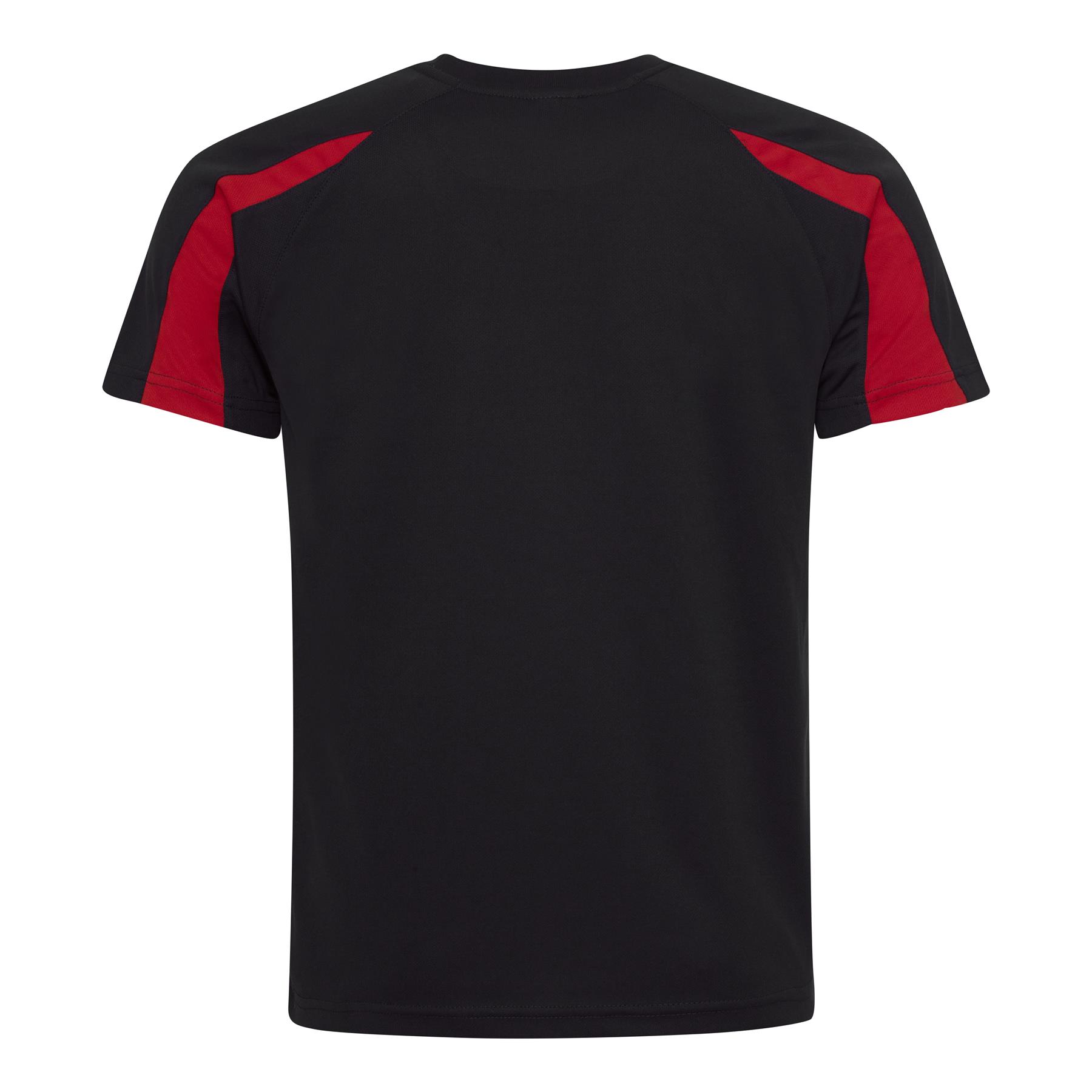 Mens Quick Dry Contrast Cool T-Shirt Polyester Sports Running Gym Top Tee AWDis - Picture 10 of 34