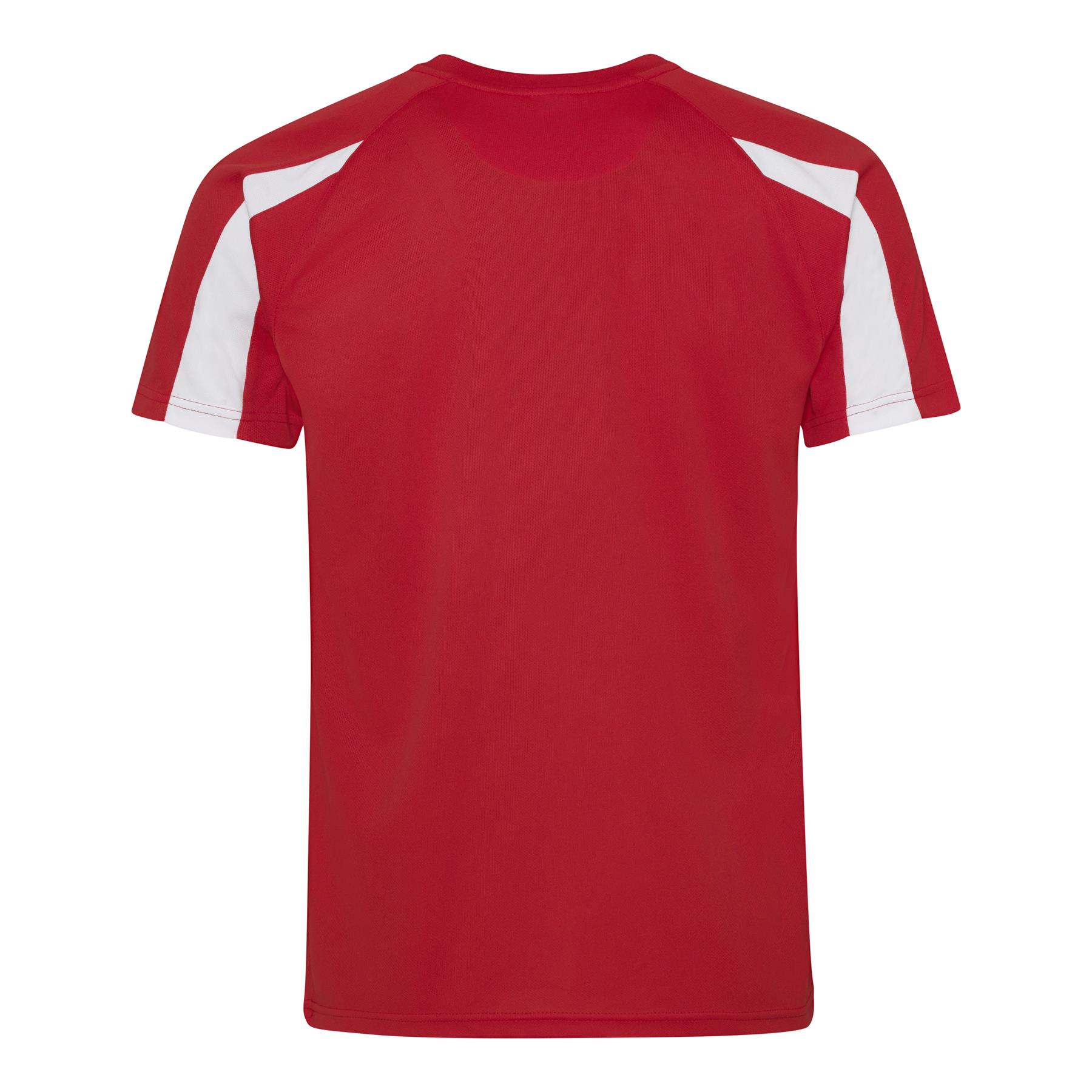 Mens Quick Dry Contrast Cool T-Shirt Polyester Sports Running Gym Top Tee AWDis - Picture 30 of 34