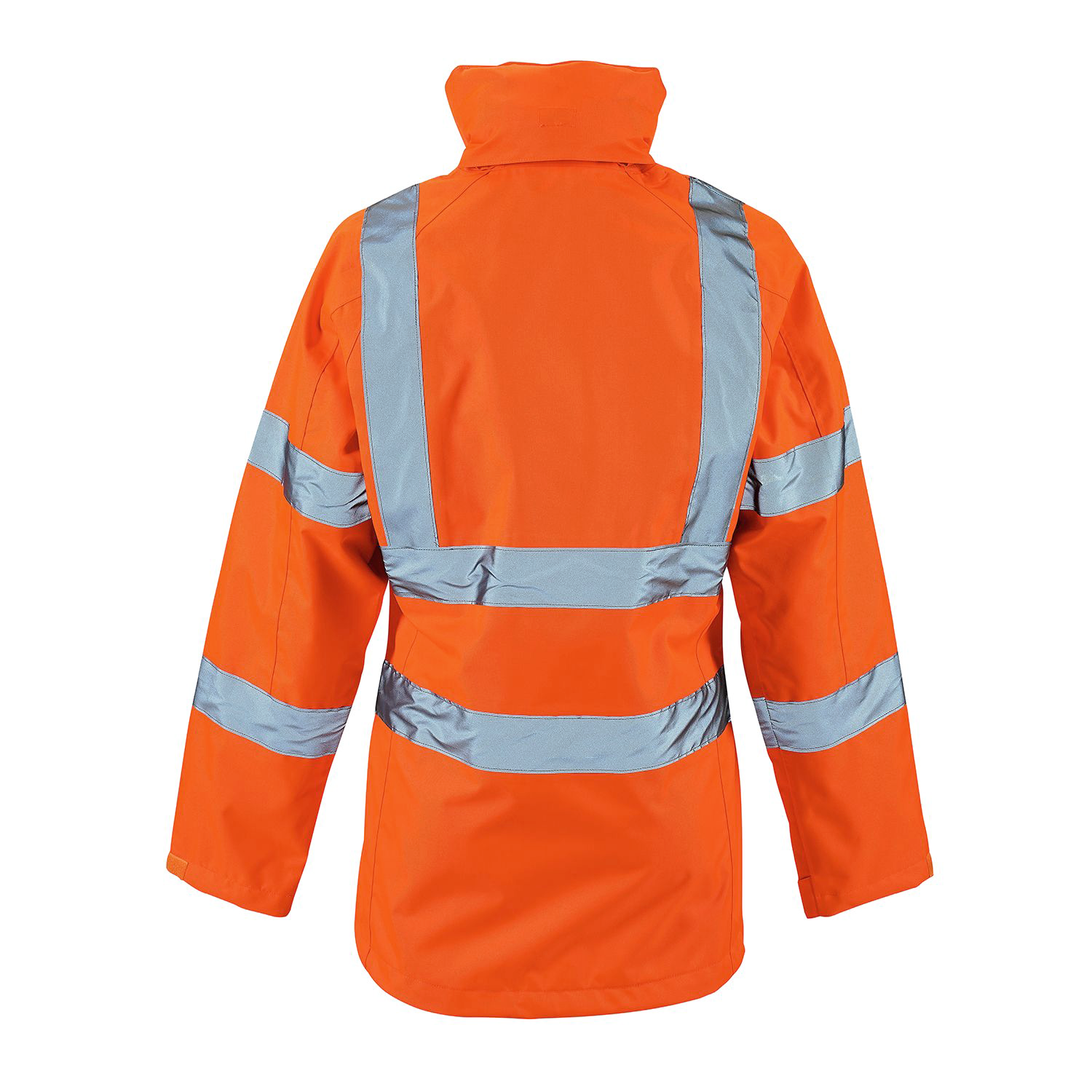 Hi Vis gepolsterte warme Jacke Damen wasserdicht sichtbar Kapuze atmungsaktiv - Bild 12 von 16