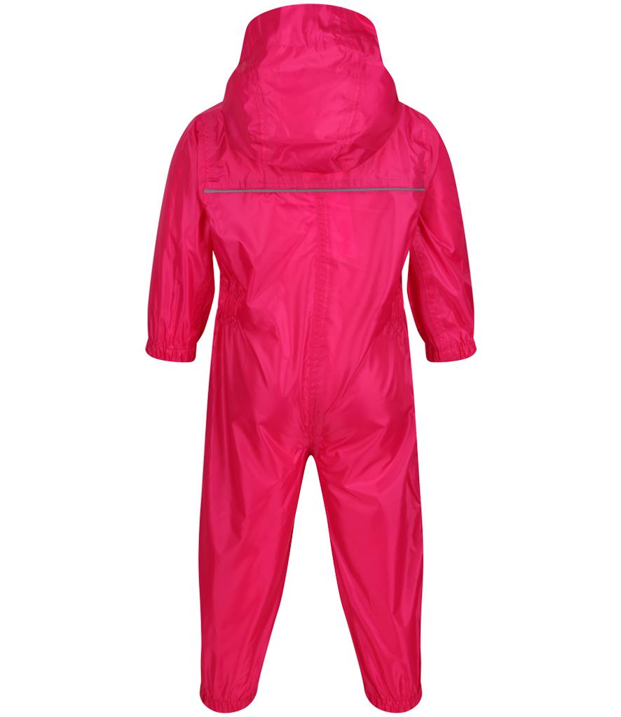 Regatta Kids Paddle Rain Suit Waterproof All-in-One Boys Girls Puddle Hooded - Picture 20 of 21
