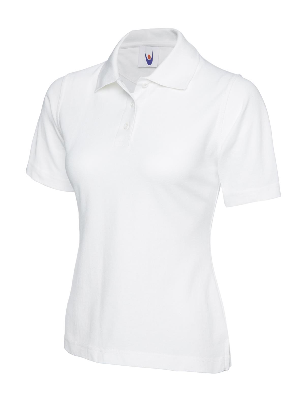 UNEEK Women's Classic Polo Shirt UC106 Plain Short Sleeve Casual Work Tee Top - Picture 8 of 23