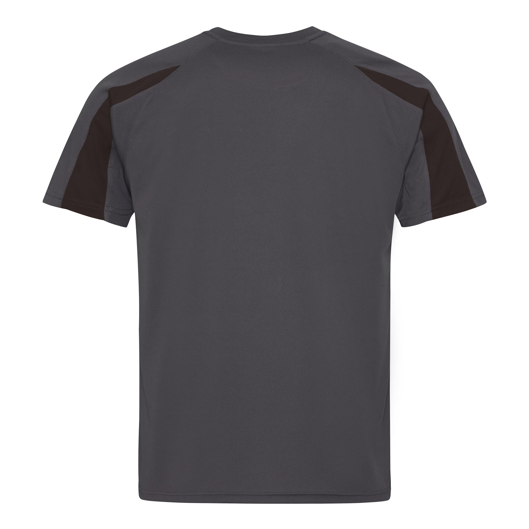 Mens Quick Dry Contrast Cool T-Shirt Polyester Sports Running Gym Top Tee AWDis - Picture 28 of 34