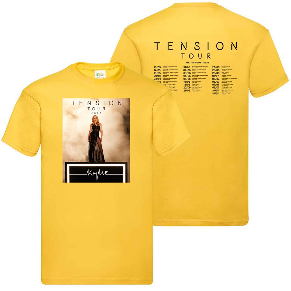 T-Shirt Tension Tour Kylie Musik Konzert Unisex Festival UK Europa 2025 Termine - Bild 28 von 29